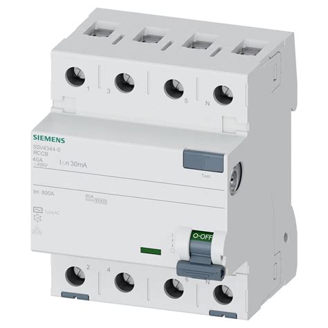 Siemens 40A 30mA 4-Pole RCCB/ELCB : Amazon.in: Home Improvement