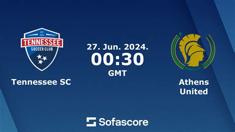 Tennessee SC vs Athens United live score, H2H and lineups | Sofascore