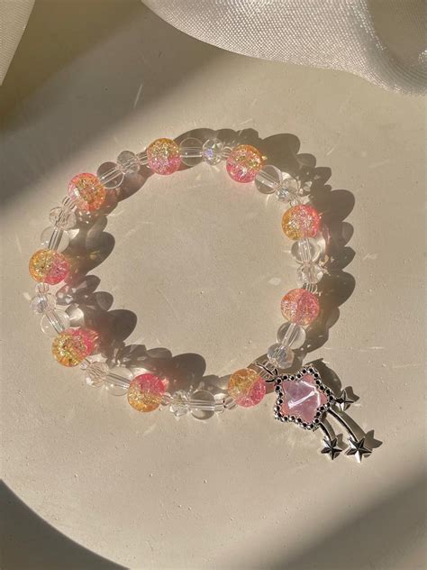 Shooting Star Bracelet- peachy hues – Jewelsmars