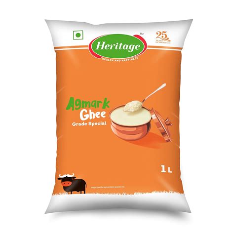 Heritage Ghee - Buffalo Milk, 1L Pouch : Amazon.in: Grocery & Gourmet Foods
