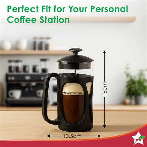 Wonderchef French Press Coffee Maker 350ml | Perfect for Brewing ...