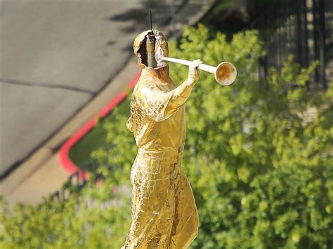 Is the Angel Moroni a lightning rod? Statue does what it's built to do ...