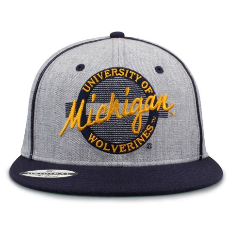 University of Michigan Hat | Grey Wool Snapback | The Game – The Game Caps