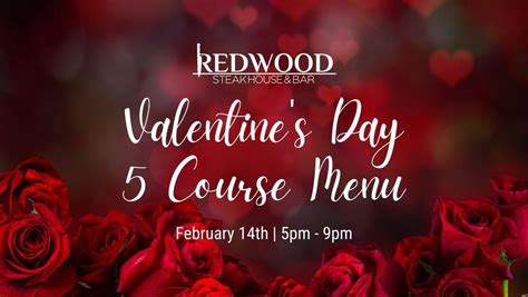 Valentines Day 5 Course Menu In Redwood, 1051 Ross Glen Drive SE ...