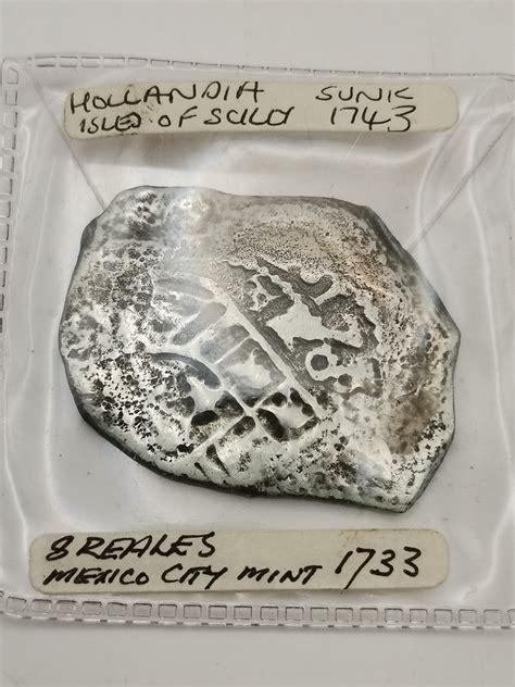 A Spanish silver 8 Reales (Pieces of Eight) coin, Mexico City mint ...