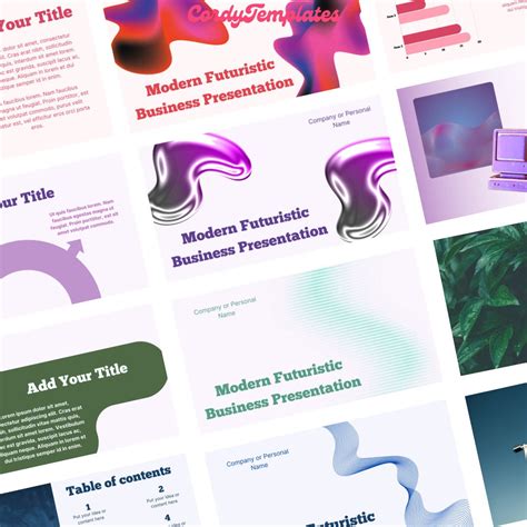 Futuristic Powerpoint Templates Bundle (digital Download) - Etsy