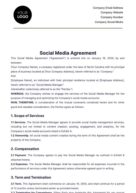 Free Marketing Agreement Templates, Editable and Printable