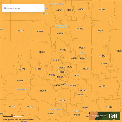 Zip Code Map Of Akron Ohio | Maps Of Ohio