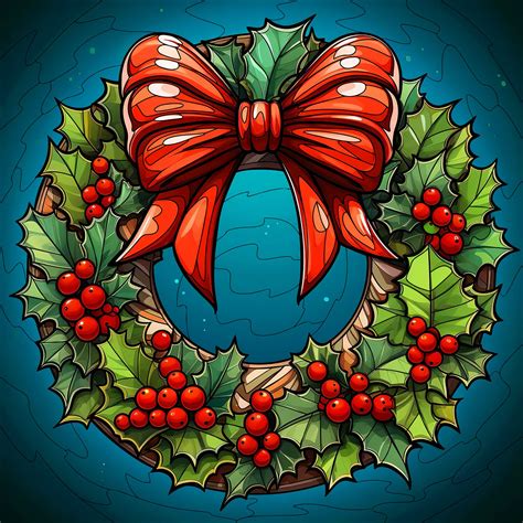 Christmas Wreath Drawing Ideas