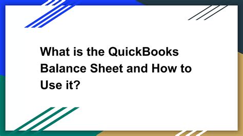Image result for Example of a Balance Sheet On QuickBooks