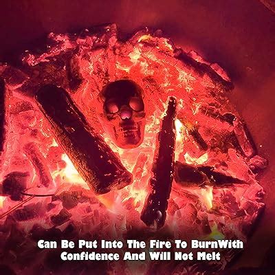 FANFX Ceramic Human Skull Fire Log Fireproof Skull India | Ubuy