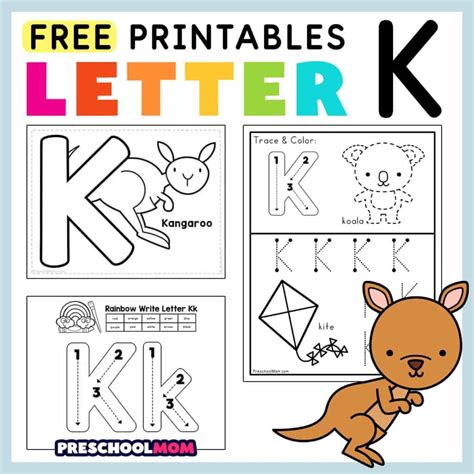 Letter K Preschool Worksheets
