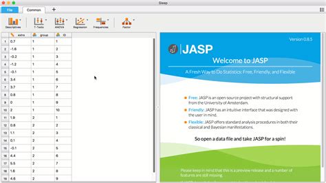 Image result for Jasp Adding Data
