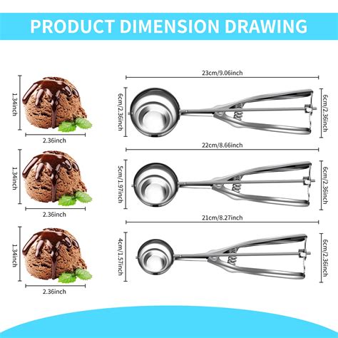 Ice Cream Scoop Sizes