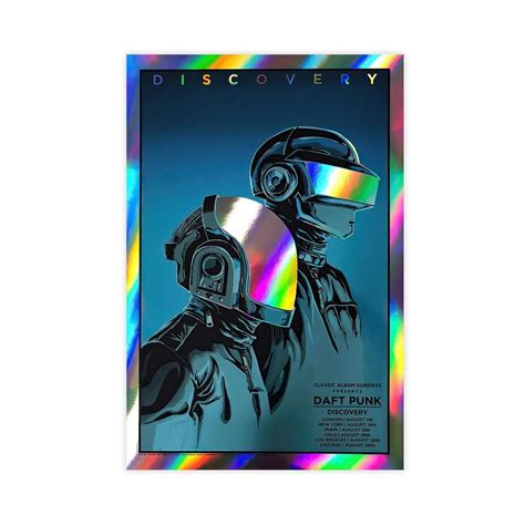 Daft Punk Poster Discovery Album Cover Canvas Poster Bedroom Decor ...