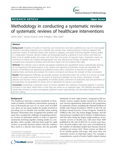 Image result for Systematic Review Example