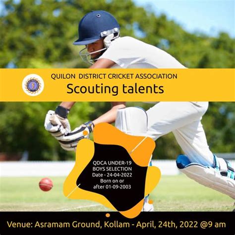 Scouting Talents – Quilon District Cricket Association | Kerala Cricket ...