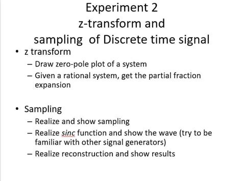 Image result for Discreat Time Signal Inverse Z Transform Example