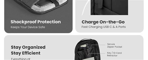 Buy CRALOFT OfficeMate 23L Premium Water-Resistant Laptop Backpack Bag ...