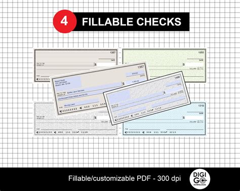 Editable Check Template / Blank Check Template / Manifestation Check ...