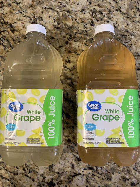 The different shades of my white grape juice : r/mildlyinteresting
