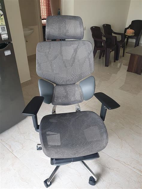 Hbada E3 Ergonomic Office Chair Elastic Adaptative Back Lumbar Support ...