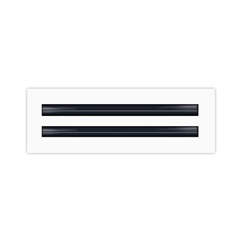BUILDMART - 12" Linear Slot Diffuser - (2 Slot) Double Slot - White ...