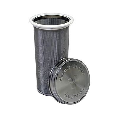 Buy Mason Jar Lifestyle Cold Brew Coffee and Tea Maker Stainless Steel ...
