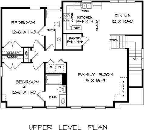 House Floor Plans 2 Bedroom 2 Bath