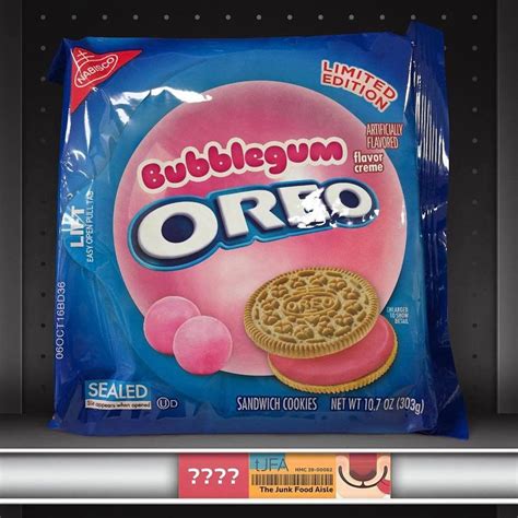 Omg oreo de bubble gum | Weird oreo flavors, Oreo cookie flavors, Oreo ...