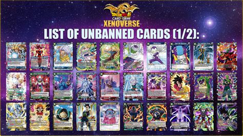 🔥🔥🔥 HERE IS THE LIST OF ALL UNBANNED CARDS FOR THE UPCOMING XENOVERSE ...