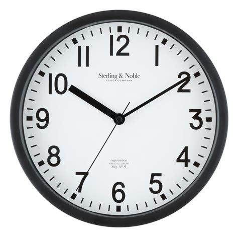 Mainstays Basic Indoor 8.78-inch Black Analog Round Wall Clock ...