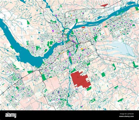 City map of Ottawa, Ontario, Canada Stock Vector Image & Art - Alamy