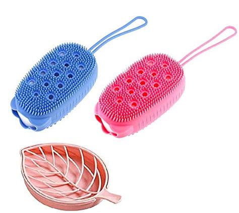 Buy RUDRESHWAR 2 Pic. Silicone Bath Body Brush, Bubble Bath Brush ...