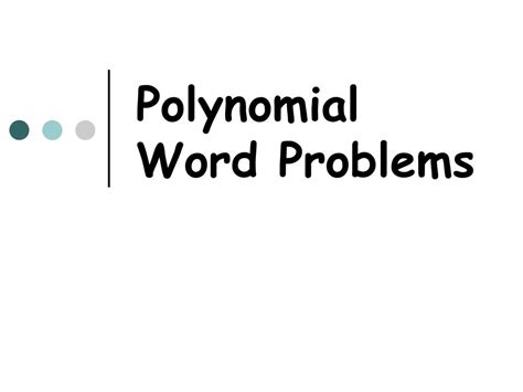 Image result for Polynomial Function Word Problems