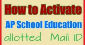 How to Activate AP School Education allotted Individual Mail IDs ...