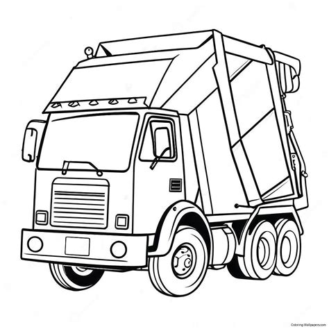 Trash Truck Coloring Page (45293-35801)