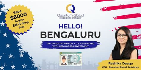 Apply for U.S. Green Card. $800K EB-5 Investment – Bengaluru, The Ritz ...