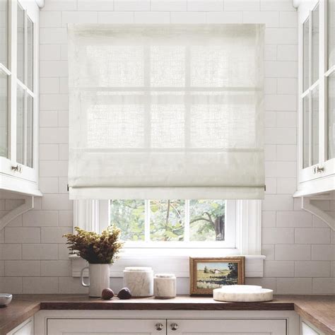 Amazon.com: TWOPAGES Cordless Roman Shades Linen Textured Roman Blinds ...