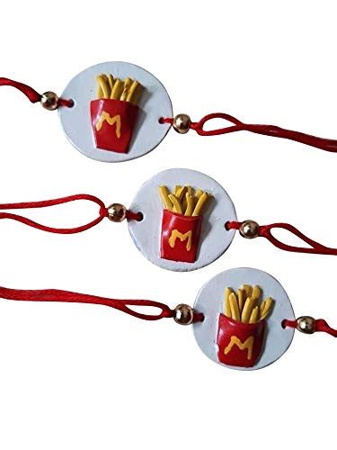 Buy MCD french fries Rakhi for Rakshabandhan Festival, for Bhai,For ...