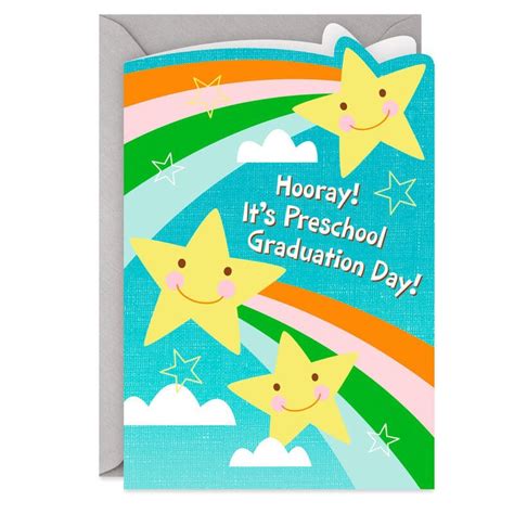 Bright and Shining Superstar Preschool Graduation Card for Kid ...