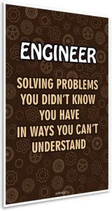 Poster-Engineer Engineering Motivational Poster for Room Home Office ...
