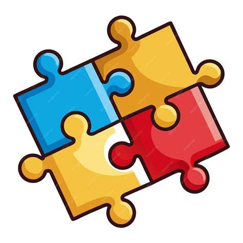 Jigsaw puzzle clip art and Vector Design With a White Background ...