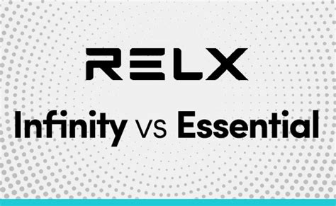 Image result for RelX Infinity vs Essential