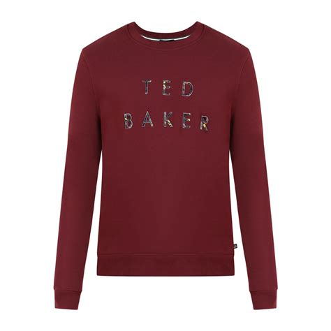 Buy Ted Baker Men Maroon Text Branding Sweatshirt Online - 767876 | The ...