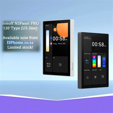 Sonoff NSPanel PRO 120 (US size) - The ultimate control panel (supports ...