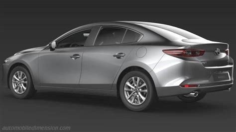 Mazda 3 Sedan 2019 dimensions, boot space and interior