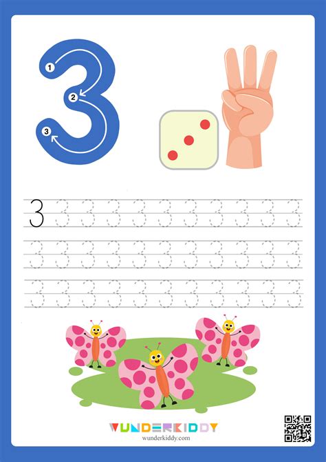 Printable Tracing Numbers 1-10 Worksheets for Preschool