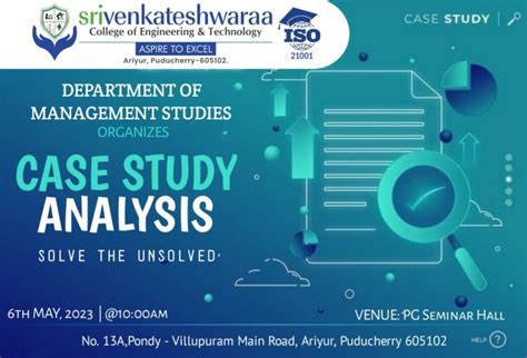 Case Study Analysis-Solve the Unsolved - Department of Management ...