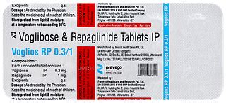 Voglios Rp 0.3/1 MG | Order Voglios Rp 0.3/1 MG Tablet Online at Truemeds